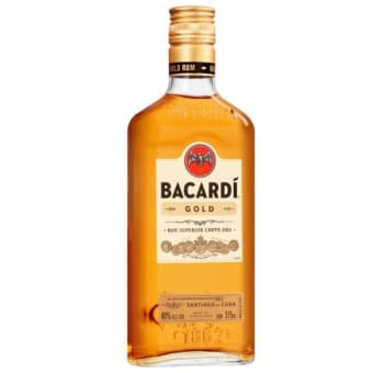 Bacardi Gluten Free 80 Proof Gold Rum Bottle (375 ml)