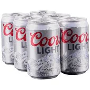 COORS LIGHT 6PK CANS