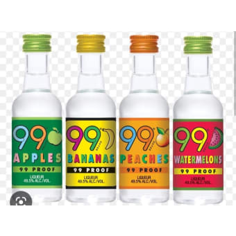 99 schnapps 50ml. 12pk.