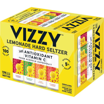 Vizzy Variety Lemonade Seltzer - 12 cans / 12oz