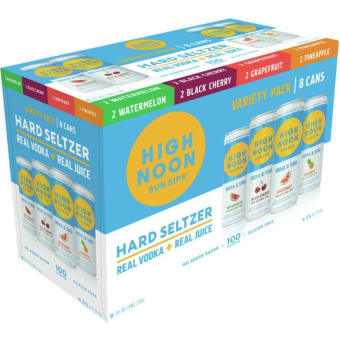 High Noon Vodka & Soda Variety Pack - 8 cans / 335mL