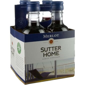Sutter Home Merlot - 4 Pack/ 187mL