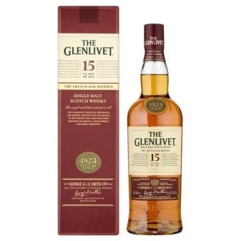 GLENLIVET SCOTCH 15 YR FRENCH OAK 750ML