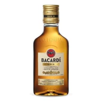 Bacardi Gluten Free 80 Proof Gold Rum Bottle (200 ml)