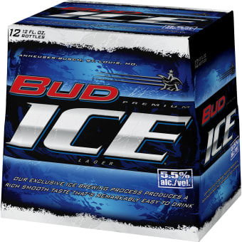 BUD ICE BOTTLE 12PK 12 oz