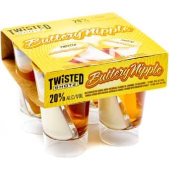 Twisted Shotz Buttery Nipples 4pack 100ml
