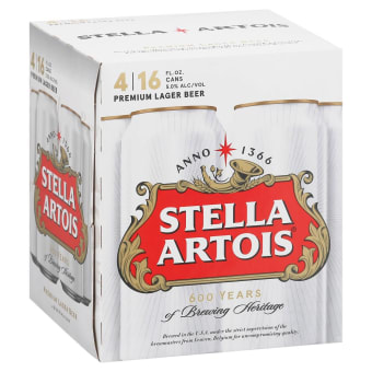 Stella Artois 4pack 16oz