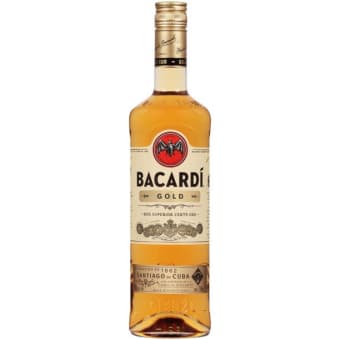 Bacardi 80 Proof Gold Rum - 1L