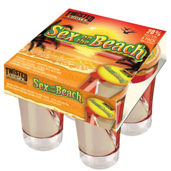 Twisted Shotz Sex on the Beach 4pack 100ml