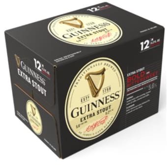 GUINNESS EXTRA STOUT 12 OZ 12PK BTL