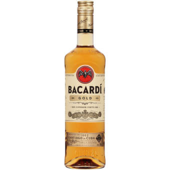 BACARDI GOLD GLASS 750ml