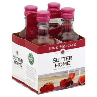 SUTTER HOME 4PK MOSCATO 187 ML
