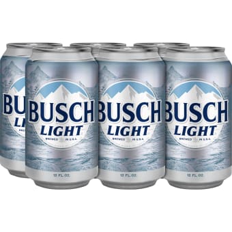 BUSCH LIGHT 6PK CANS