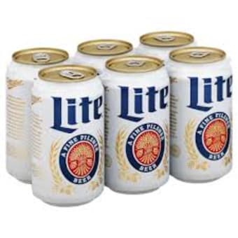 MILLER LITE 6PK CANS