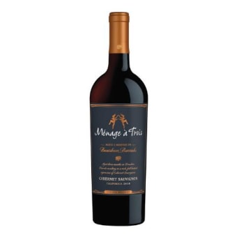 MENAGE A TROIS BOURBON BARREL CAB SAUV 750ML