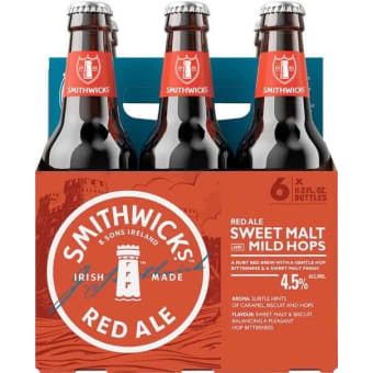 Smithwicks Red Ale 6pk 12oz BTL