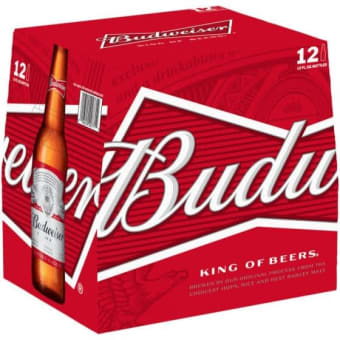 BUDWEISER - 12PK BTL - 12 OZ