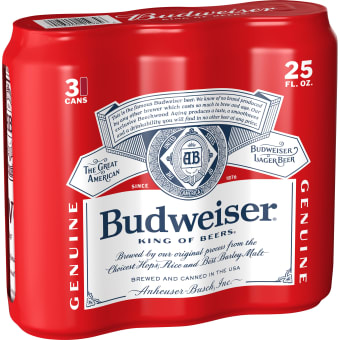 Budweiser 3 pack can