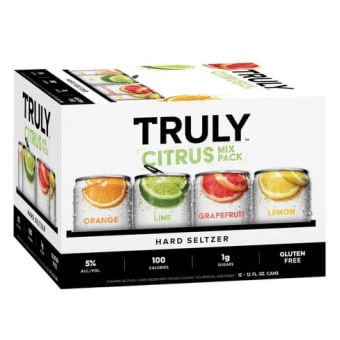 Truly Citrus 12 pack can