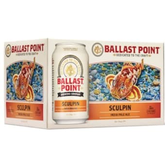 Ballast Point Sculpin IPA 6 pack can