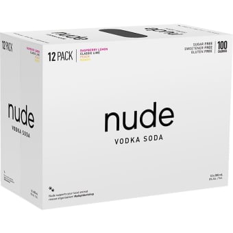 Nude Seltzer Mix 12 pack can