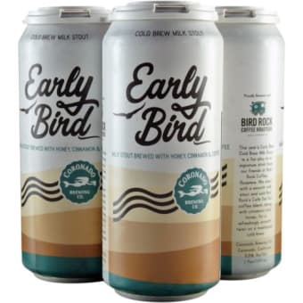 Coronado Early Bird Milk Stout 4 pack 16oz can