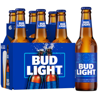 Bud Light Beer - 6 bottles / 12oz