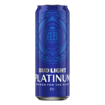 Bud Light Platinum Beer - 1 can / 25oz