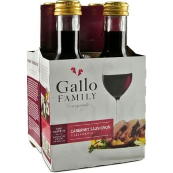 Gallo Family Cabernet Sauvignon - 4 bottles / 187mL
