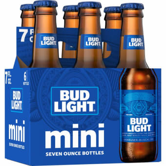 Bud Light Beer Minis - 6 bottles / 7oz