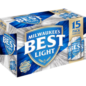 Milwaukee's Best Light Beer - 15 cans / 12oz