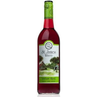 ST JAMES WINERY VELVET RED 750ml