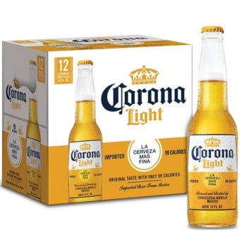 Corona Light Beer - 12 bottles / 12oz