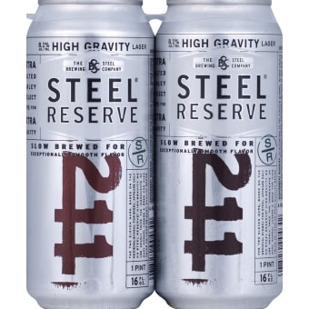 Steel Reserve 211 High Gravity Lager - 4 cans / 16oz