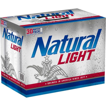 Natural Light Beer - 30 cans / 12oz