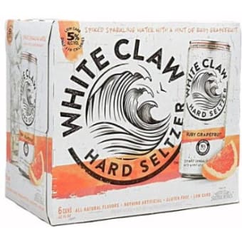 WHITE CLAW RUBY GRAPEFRUIT 6 PK