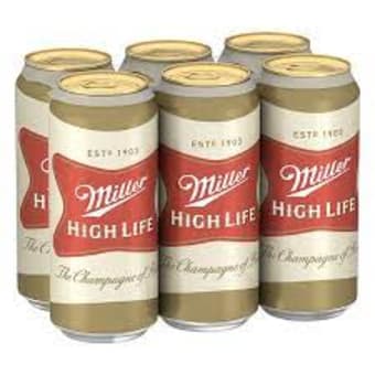 MILLER HIGHLIFE 16 OZ 6 PK CAN