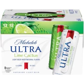 MICHELOB ULTRA LIME CACTUS 12 PK CAN