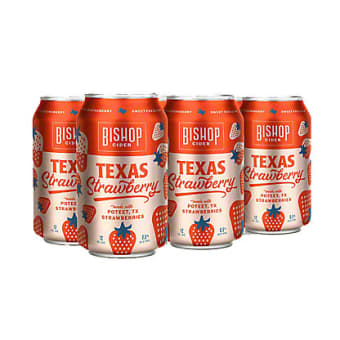 BISHOP CIDER CO STRAWBERRY 6 PK