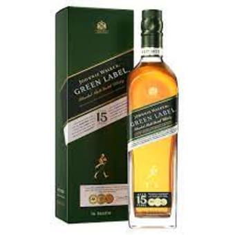 johnnie walker green label aged 15 years 750 ml