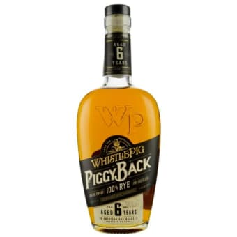 WHISTLE PIG PIGGYBACK RYE 750ml