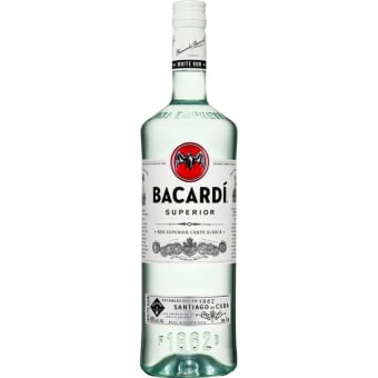 BACARDI RUM SILVER GLASS 750ml
