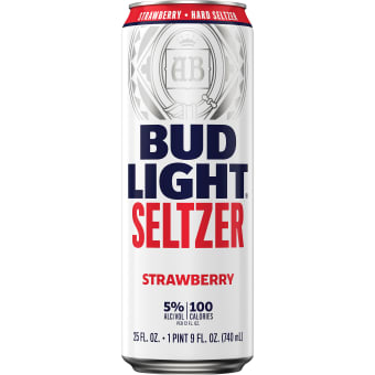 Bud Light Strawberry Seltzer 25 oz can