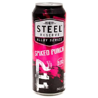Steel Reserve Blk Cherry 24 oz can