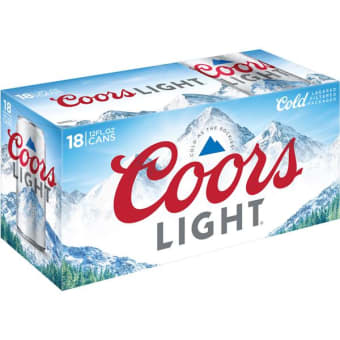 Coors Light 18 pack 18 pack cans