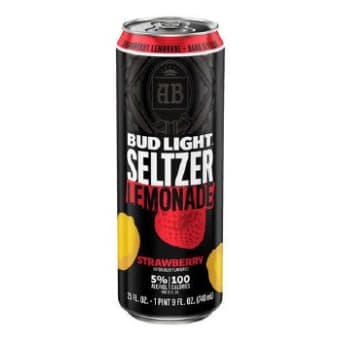 Bud Light Strawberry Lemonade Seltzer 25 oz can