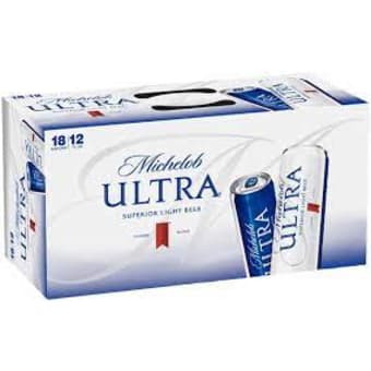 Michelob Ultra 18 pack can