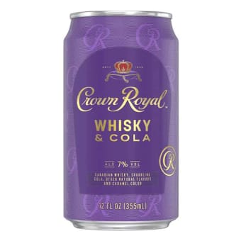 Crown Royal Whiskey & Cola 12 oz can