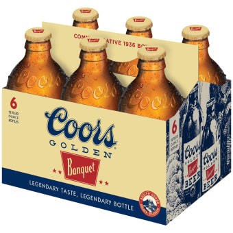 Coors Banquet Lager - 6 bottles / 12oz