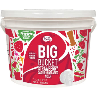 Master of Mixes Big Bucket Strawberry Daiquiri Margarita Mixer - 96oz